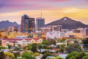 Enjoy a hike or drive to the top of Tucson A Mountain for a spectacular view of the city. A Mountain is our iconic Tucson landmark.