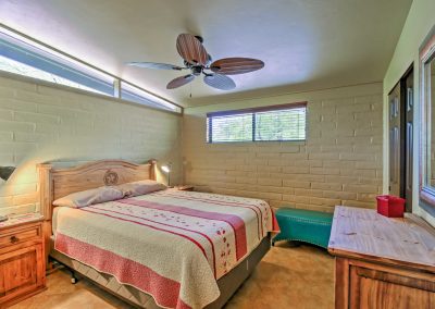Tucson Vacation Rental, Big Back Yard, Turn on the ceiling fan for a cool breeze while you sleep the night away